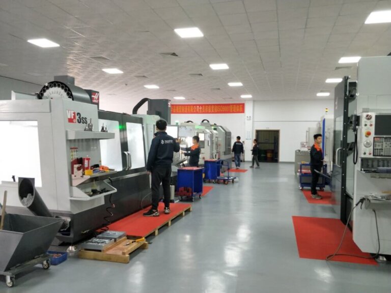 Precision CNC machining workshop