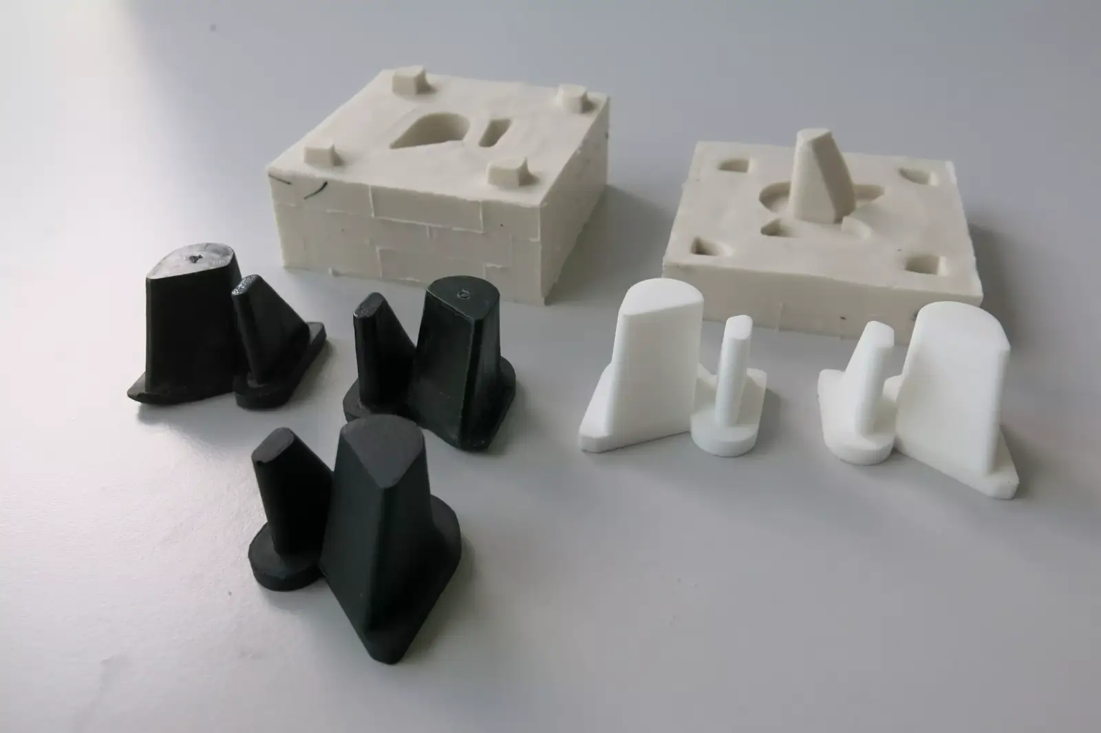 Vacuum cast prototype parts