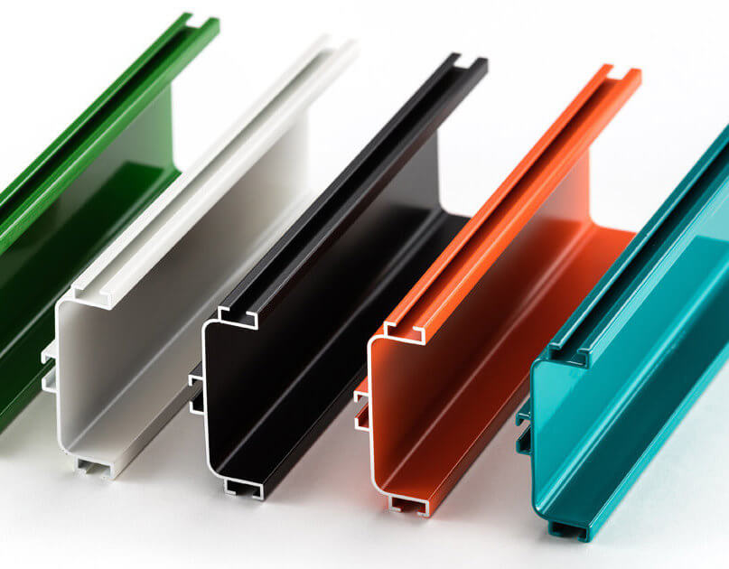 Anodized aluminum extrusion profiles